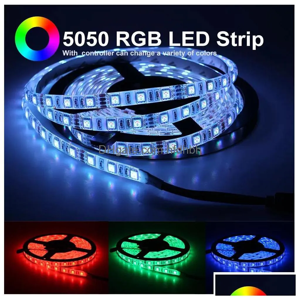 high birght 5m 5050 2835 led strips light warm pure white red green rgb flexible 5m roll 300 leds 12v outdoor ribbon