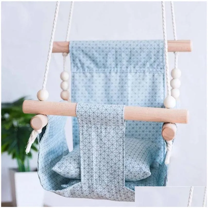 Swings Jumpers Bouncers Swing Chair Hanging Outdoor Toy Children Hammock Indoor Garden Dormitory Bedroom Hanging Chair Swinging Basket Kid Rocking Chair