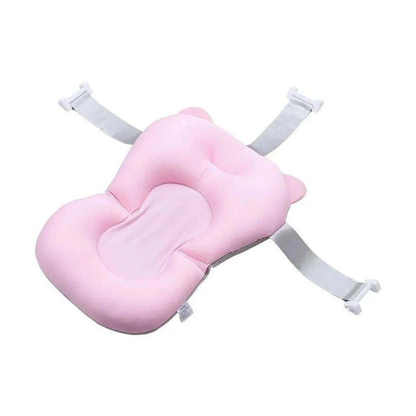 Portable Baby Shower Bath Tub Pad Foldable Soft Pillow Non-Slip Bathtub Mat Newborn Safety Bath Floating Cushion Reclining Mat1