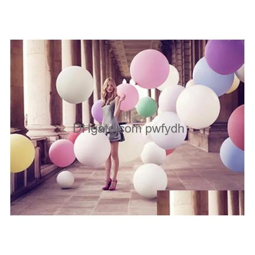 Party Decoration Happy Birthday Ing Celebration 36 Inch Super Big Large Latex Balloon Festival Drop Delivery Home Garden Festive Sup Dhvzn