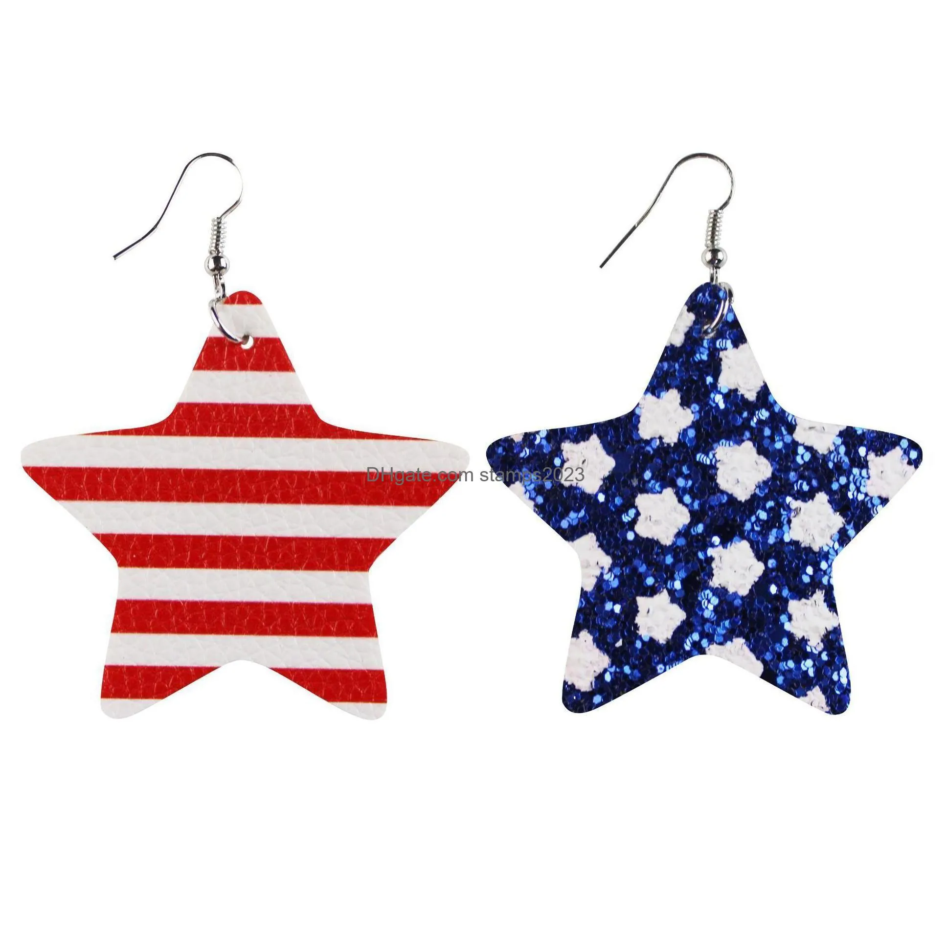 Other Festive & Party Supplies United States Flags Earrings Ear Loops Party Decoration Pendants Wholesale Drop Delivery Home Garden Fe Dhkm5