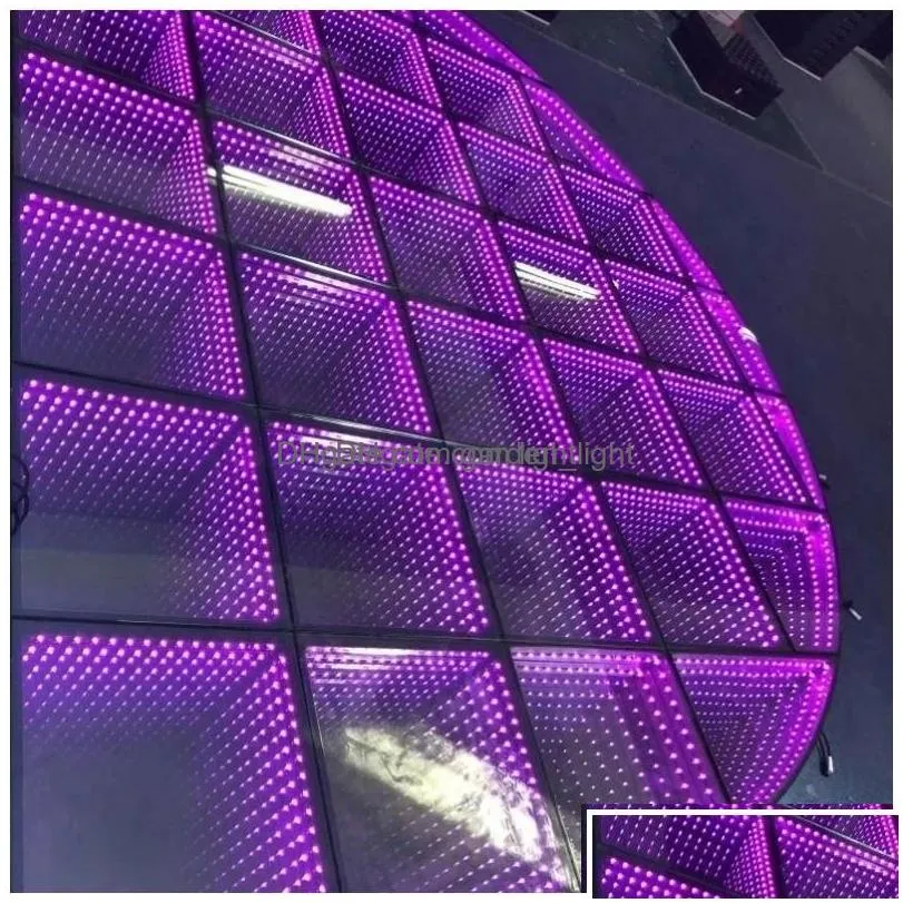 led dance floor fast setup portable 3d infinity mirror stage lighting drop delivery lights otg46