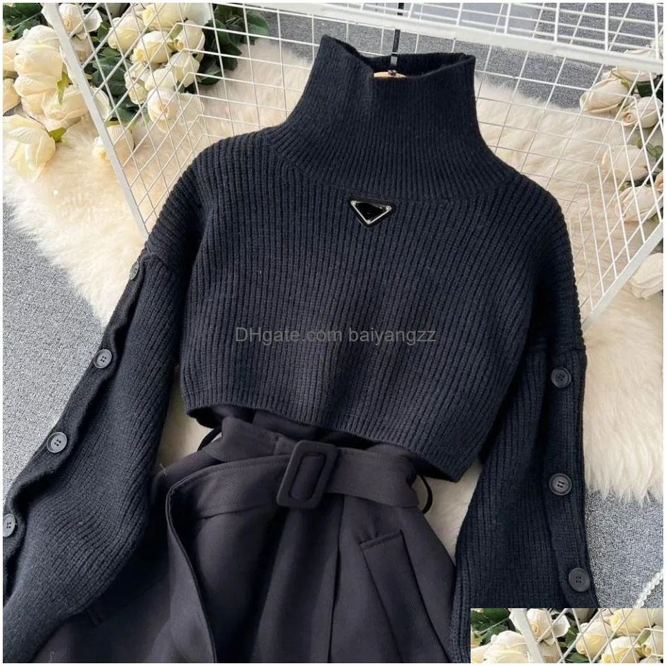 2023 winter gentle fashion style knitted vest designer sweater temperament dress set chinas first-class main brand creation