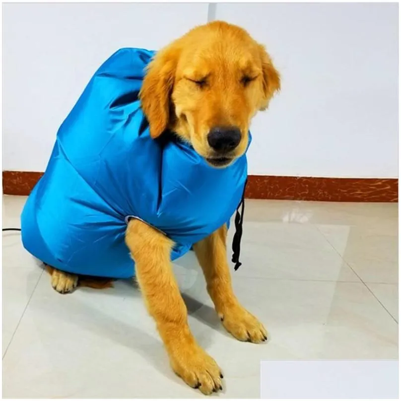 Dog Apparel Dog Apparel S/M/L Portable Pet Drying Bag Folding Dogs Hair Dryer Blow Grooming Dry Cat Supplies Drop Delivery Home Garden Dhmgd