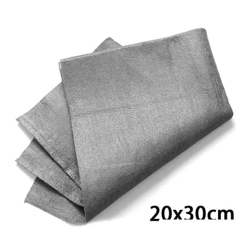 Cleaning Cloths Magic Cleaning Cloth Thickened Mtifunction Thicken Glass Wi No Watermark Reusable Window Rag Kitchen Drop Delivery Hom Dh4Hs