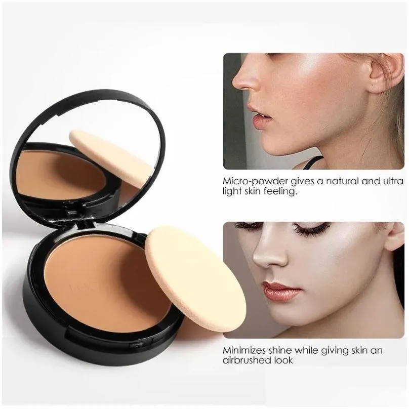 Face Powder Charm Clear Concealer Pressed Powder Moisturizing Isolating Fixing Face Repairing Invisible Pores Nude Makeup Drop Deliver Dhepx