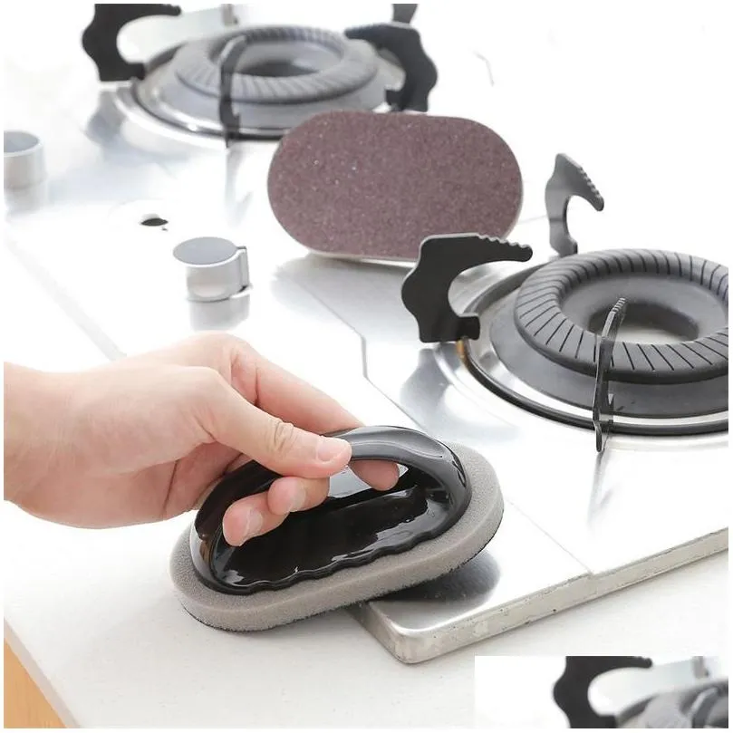 kitchen accessories nano sponge wipe decontamination cleaning brush with handle kitchen gadgets magic bowl pot brush kitchenware