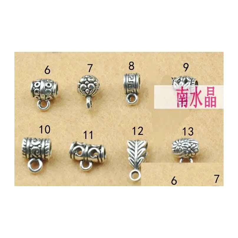 100pcsx diy jewelry accessories tibetan silver pendant buckle / ring bracelet clasp necklace clasp