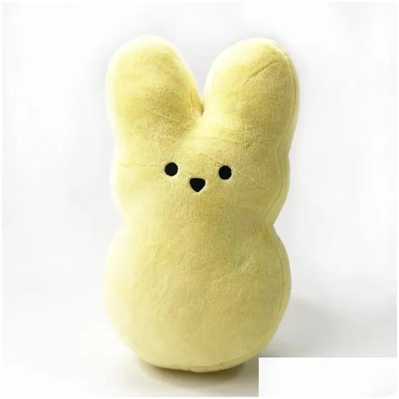 wholesale sublimation easter bunny peeps party supplies peeps plush bunny rabbit dolls simulation stuffed animal for kids gift soft