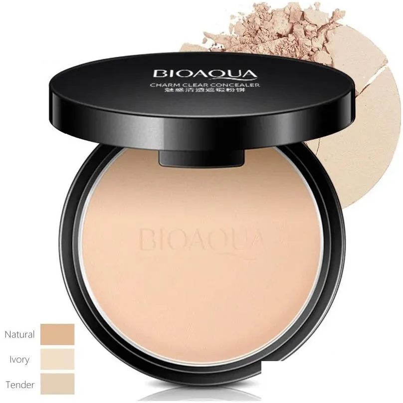 Face Powder Charm Clear Concealer Pressed Powder Moisturizing Isolating Fixing Face Repairing Invisible Pores Nude Makeup Drop Deliver Dhepx