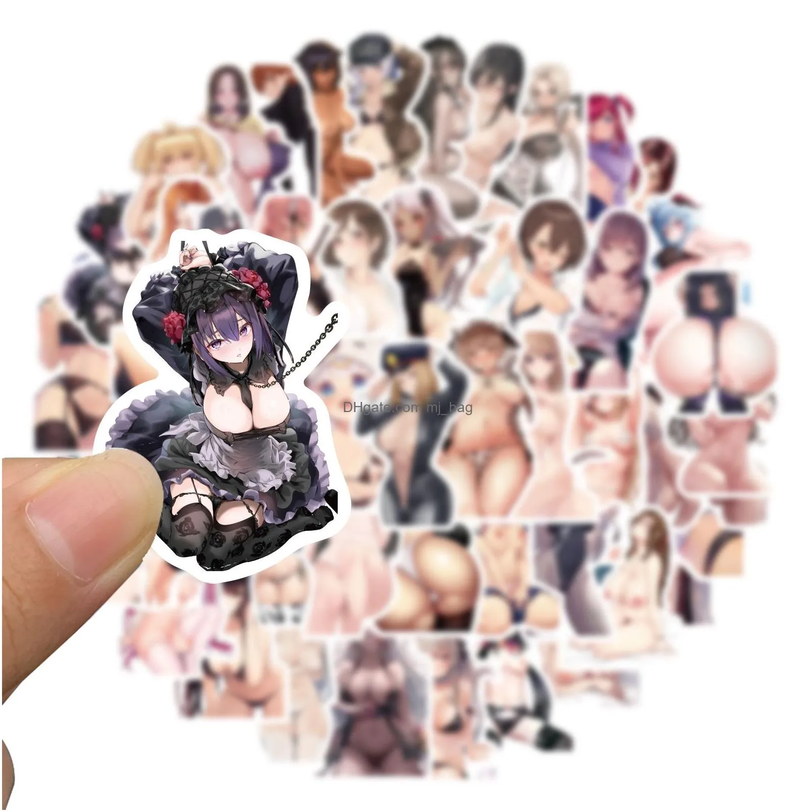 Other Decorative Stickers 50Pcs Sticker Diy Hentai Y Pinup Bunny Girl Waifu Stickers Laptop Car Truck Motorcycle Phone Refrigerator Dr Dhyds