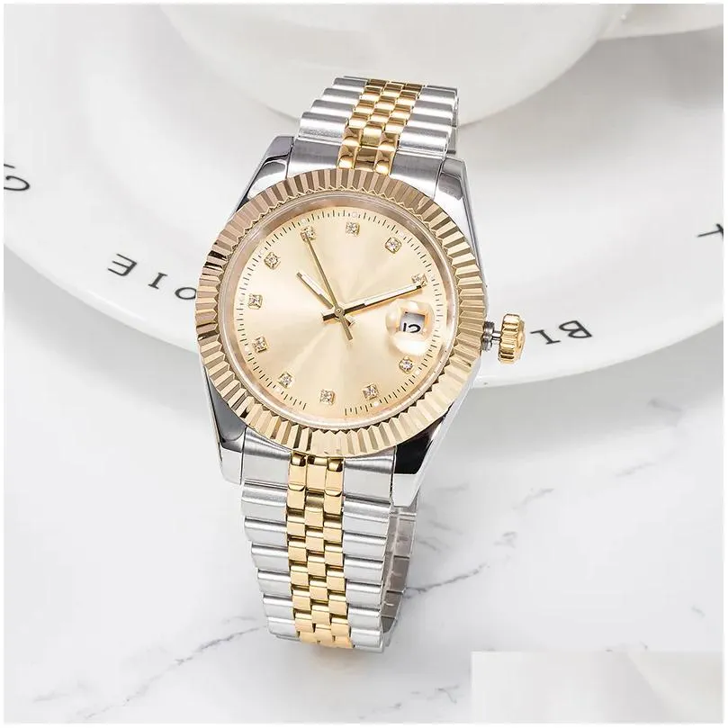 Men and women automatic mechanical watch 41/36/28MM all-stainless steel sapphire waterproof luminous couple watch