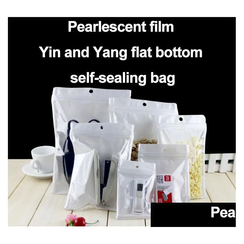 Packing Bags Wholesale Clear White Smell Proof Plastic Bag Packaging Bk Gift Packages Pvc Self Sealing Baggies Mylar Bags Custom Drop Dhaft
