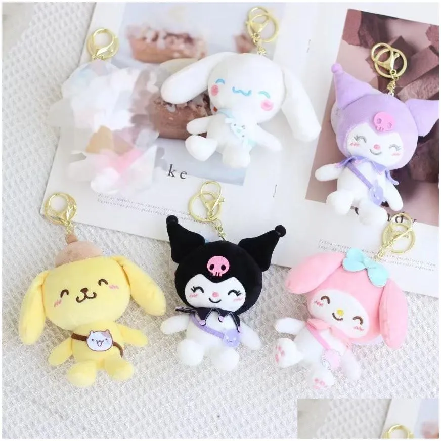 Stuffed & Plush Animals All Kinds Of Cuddly Stuffed Doll Schoolbag Pendant Japanese Cute Pudding Dog Jade Cinnamon Pc Plush Keychain D Dhsmm