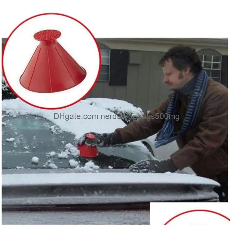 Other Housekeeping & Organization Snow Magical Window Windshield Car Thrower Cone Shaped Funnel Housekee Cleaning Mtifunctional Drop D Dh2Mg