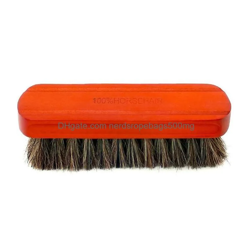 Cleaning Brushes 2023 100% Horsehair Shoe Brush Polish Natural Leather Real Horse Hair Soft Polishing Tool Bootpolish Cleaning For Sue Dhiaw