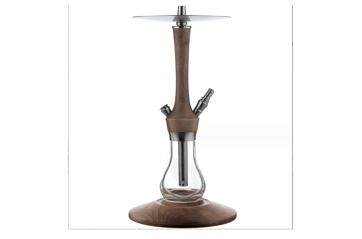 arabic shisha wood hookah glass bottle wooden bottom plate shisha hookah