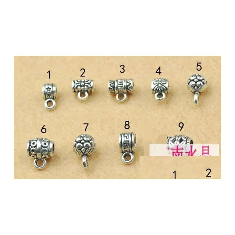 100pcsx diy jewelry accessories tibetan silver pendant buckle / ring bracelet clasp necklace clasp