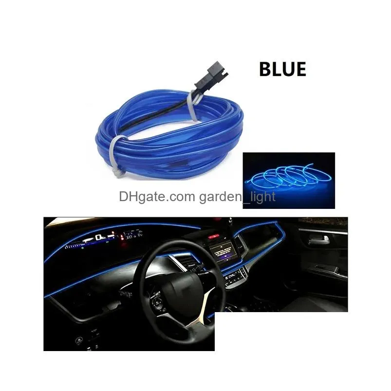 led strips car environment el wire led usb flexible neon interior lights assembly rgb light for automotive decoration lighting