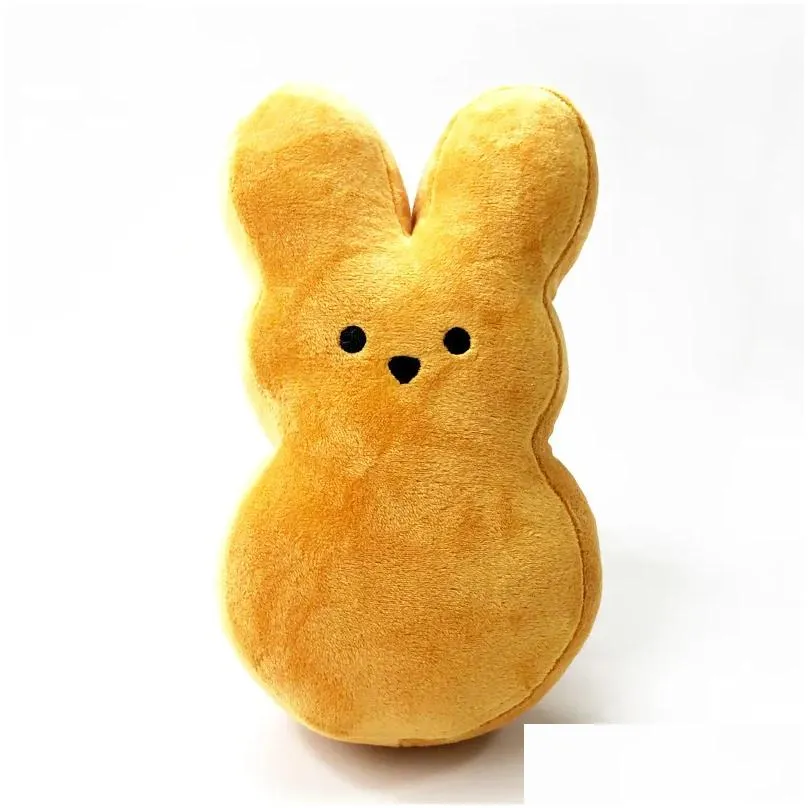 wholesale sublimation easter bunny peeps party supplies peeps plush bunny rabbit dolls simulation stuffed animal for kids gift soft