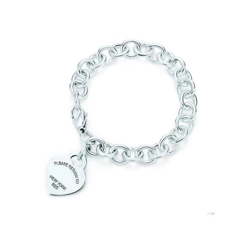 Charm Bracelets Memnon Bracelets 100% 925 Sterling Sier Original Authentic Classic Key Heart Gift Exquisite Wedding Women Bracelet Jew Dhzvb