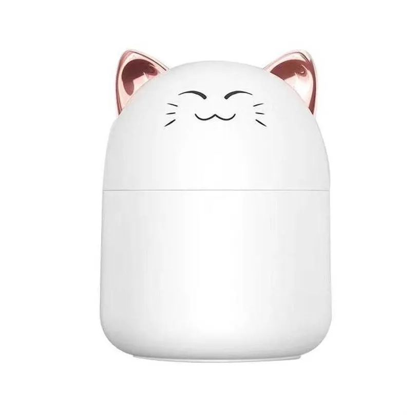 Essential Oils Diffusers Cute Pet Humidifier Mini Office Desktop Air Conditioning Room Humidification Usb Small Household Heavy Fog Dr Dhlfs