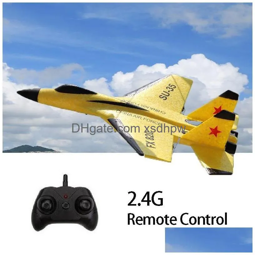 electricrc aircraft rc drone fx-620 su-35 rc remote control airplane 2.4g remote control fighter hobby plane glider airplane epp foam toys rc plane