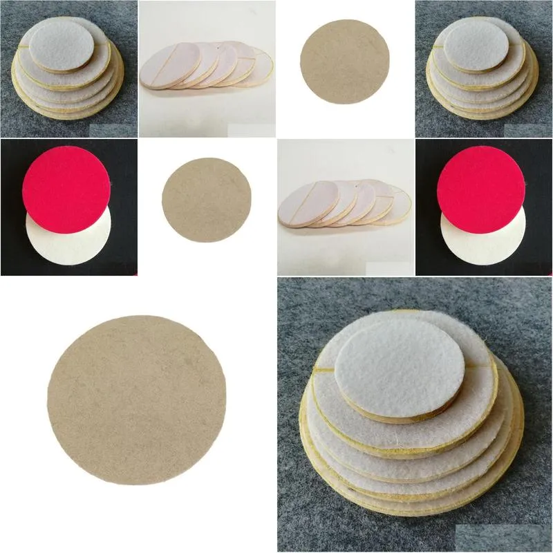 Polishing Pads Flocking Wool Wheel Polishing Felt Grinding Disc Self-Adhesive Pad Drop Delivery Home Garden Tools Power Tools Otijn