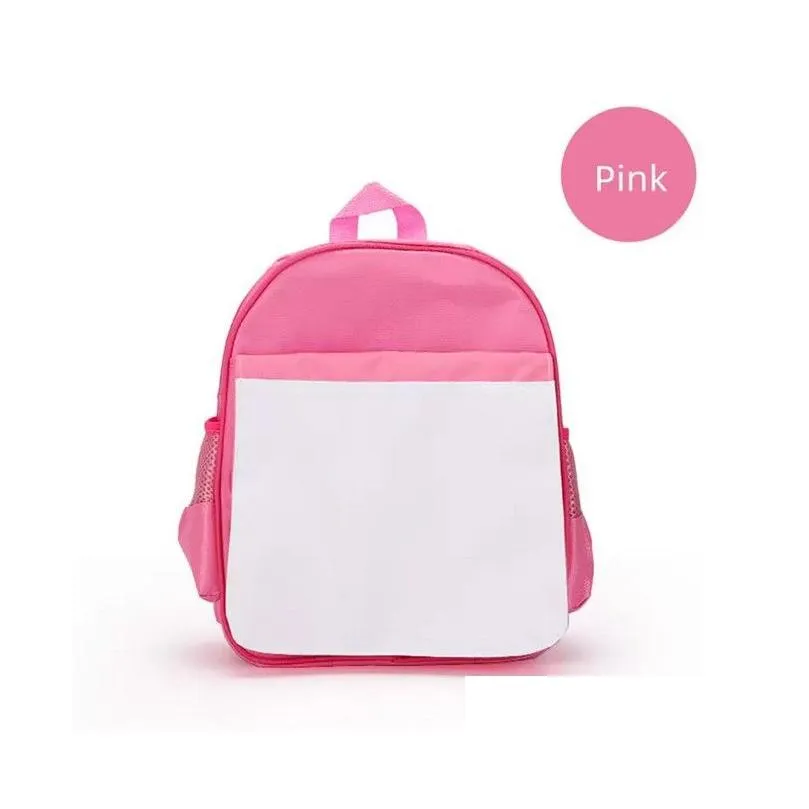 wholesale sublimation blanks schoolbag school supplies children kids backpacks kindergarten polyester diy book bag fast ship