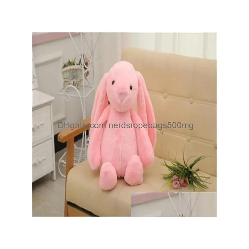 Party Favor Easter Bunny 12Inch 30Cm Plush Filled Toy Creative Doll Soft Long Ear Rabbit Animal Kids Baby Valentines Day Birthday Gift Dhjwp
