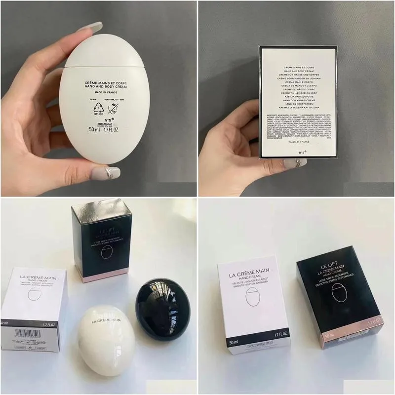 Other Health & Beauty Items Delivery Brand N5 Hand Cream 50Ml La Creme Main Black Egg White Hands Skin Care Drop Delivery Health Beaut Dh18E