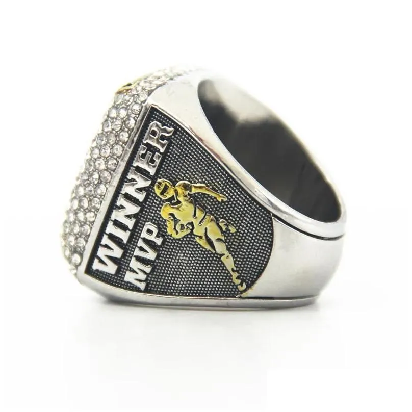 With Side Stones Fantasy Football League Championship Ring Fans Men Women Gift Size 8-13 Choose Your Drop Delivery Jewelry Ring Dhavp