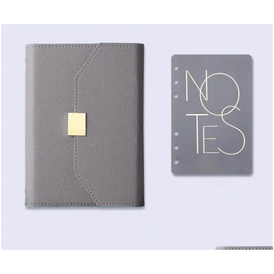 Notepads Wholesale Notepads A5 A6 Pu Leather Diy Binder Notebook Journal Agenda Planner Paper Er Organizer Loose Leaf Diary Notepad Of Dhvpq