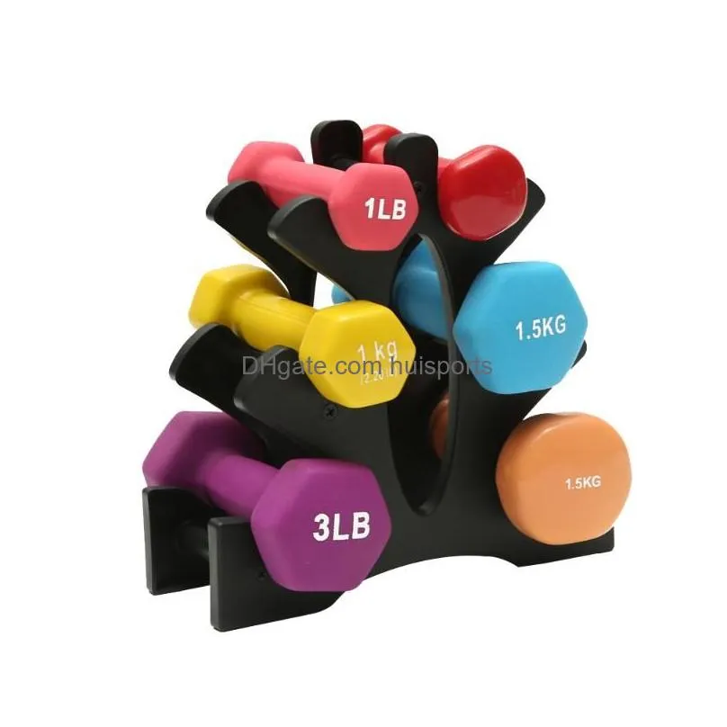 dmar dumbbells rack bracket holder for household for fitness home pvc small women men crossfit body building exercise equipment