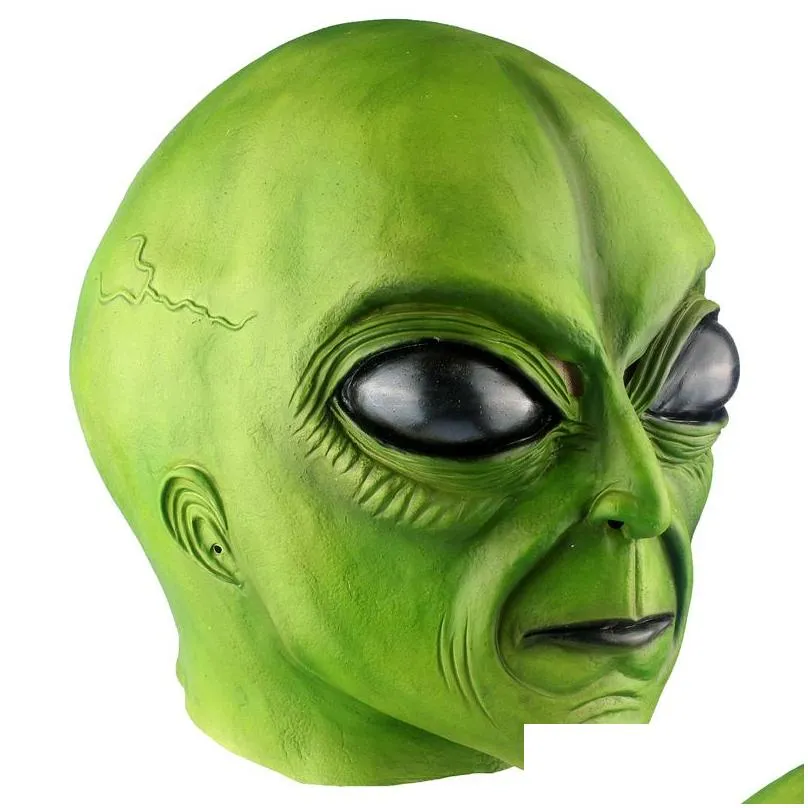 party decoration alien latex mask for adult mardi gras halloween cosplay party masquerade costum props huanted house decoration 220915