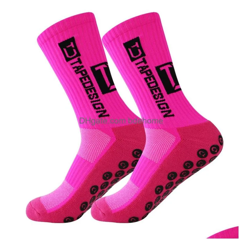 Sports Socks New Anti-Slip Soccer Socks Men Women Outdoor Sport Grip Football Drop Delivery Sports Outdoors Athletic Outdoor Accs Dh98O