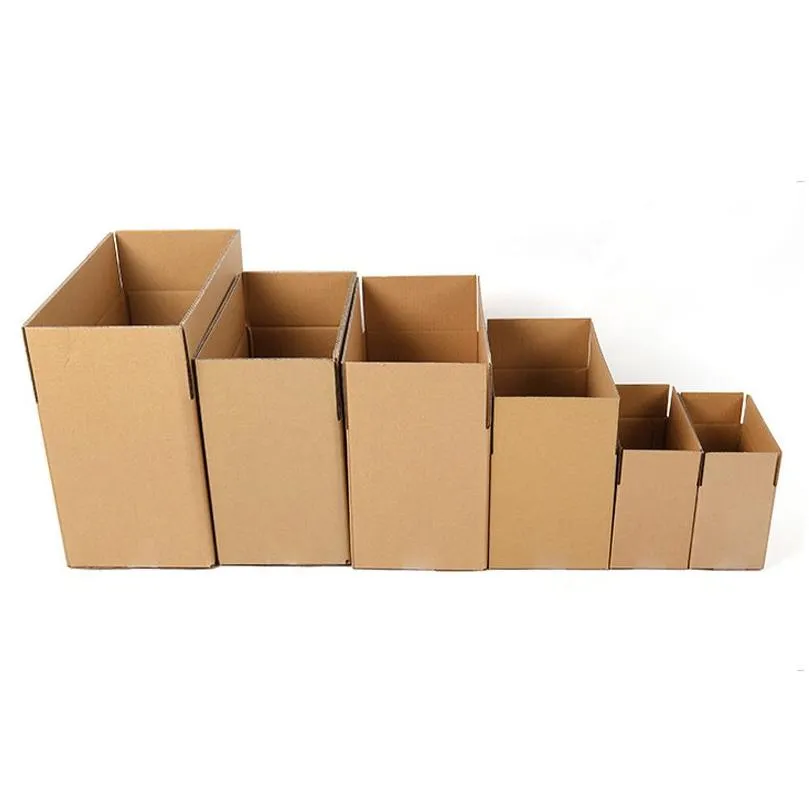 Packing Boxes Wholesale Packaging Box Square Rectangar Half Height Turnover Paper Moving Drop Delivery Office School Business Industri Oteid