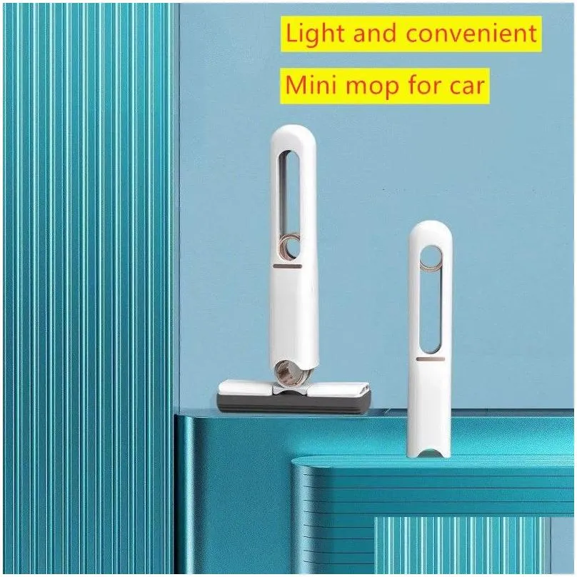 Mops Mops Mini Floor Cleaning Sponge Squeeze Mop Household Tools Home Car Portable Wiper Glass Sn Desk Cleaner Drop Delivery Home Gard Dhmjw