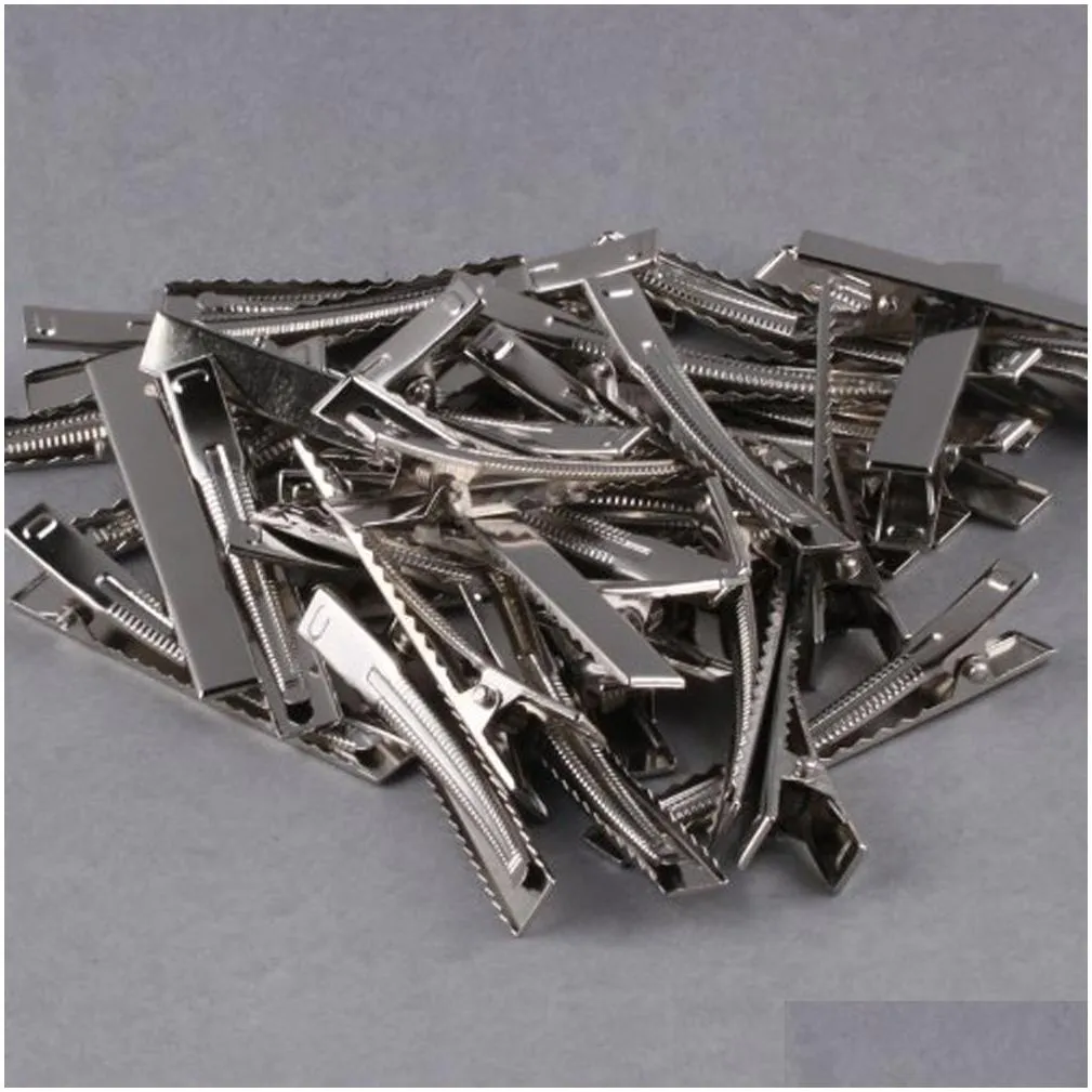 Hair Accessories 32Mm/35Mm/40Mm/45Mm/55Mm/65Mm/ Metal Hair Alligator Clips Findings For Diy Jewelry Style Tools Accessories 200Pcs Dro Dht3P