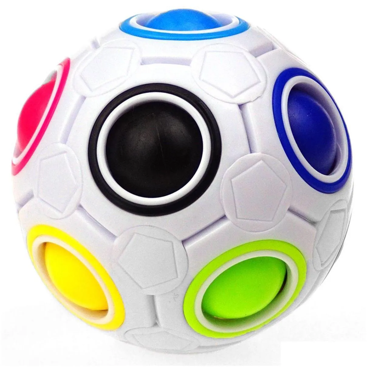 fidget toys stress reliever rainbow magic ball plastic puzzle juguetes squeeze for children zabawki antysresowe