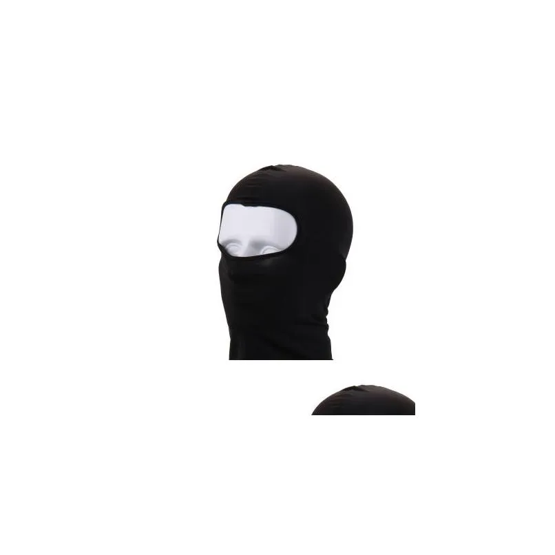 Cycling Caps & Masks Camouflage Motorcycle Face Mask Outdoor Sports Neck Winter Warm Ski Snowboard Wind Cap Police Cycling Clavas Drop Dhrep