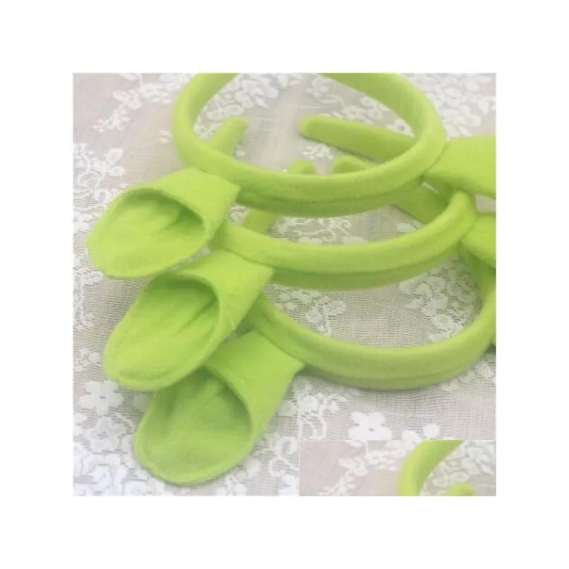 Hair Accessories Shrek Hairpin Ears Headband Head Circle Halloween Children Adt Show Hair Hoop Party Costume Item Masquerade Supplies Dhm6H