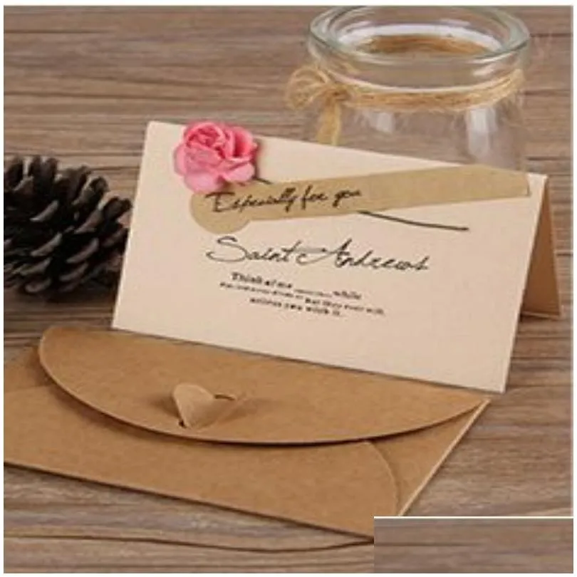 vintage kraft paper envelopes for business invitations postcard letter wallet envelope