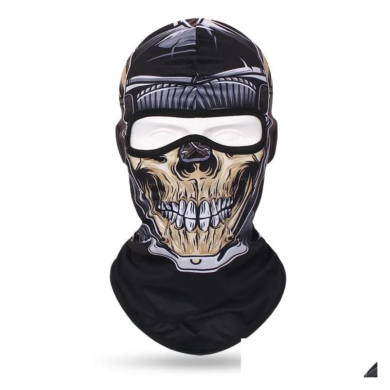 Cycling Caps & Masks Cycling Fl Face Mask Snowboard Skl Clava Neck Warmer Motorcycle Men Bandana Running Scarf Ski Er Headwear Drop De Dh30N