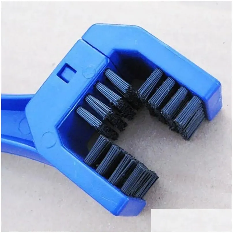 Bike Chains Bike Cleaning Brush Chain Motorcycle Cleaner Plastic Bicycle Moto Cycling Clean Outdoor Scrubber Tool Drop Delivery Sports Dh4Jl