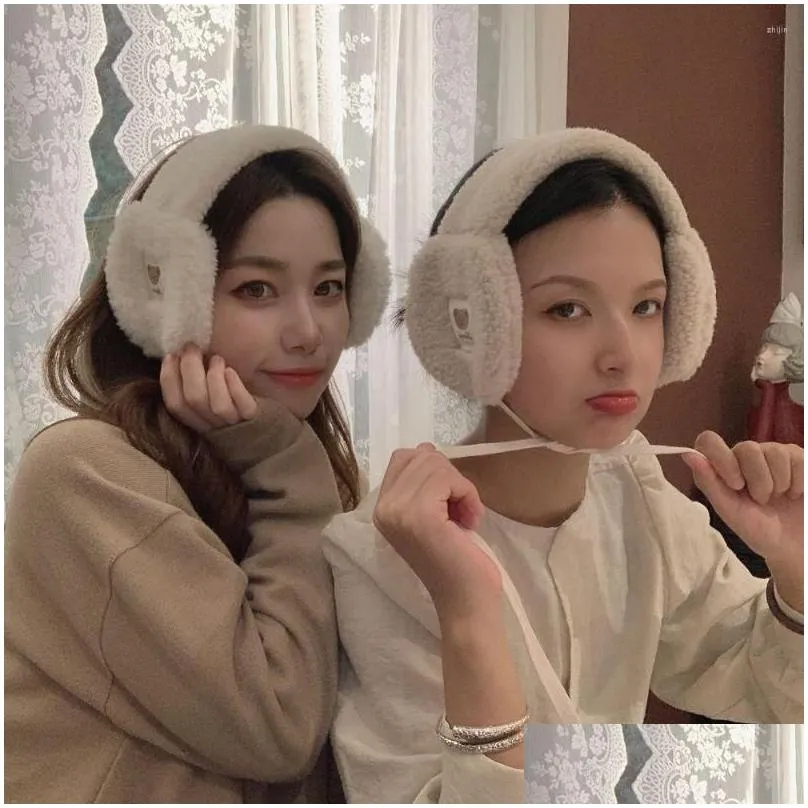 ear muffs berets thicken cute bandage simple for girls earbags warm earlap warmer headband women earmuffs bear winter ear cover