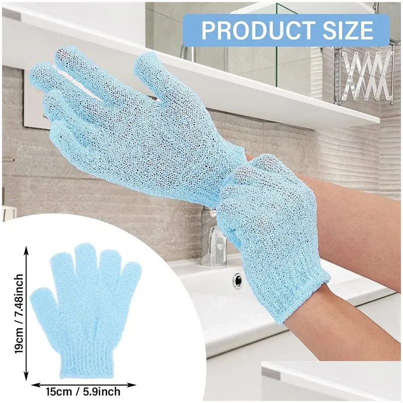 Bath Brushes, Sponges & Scrubbers Wholesale Exfoliating Shower Bath Gloves Brushes For Spa Mas And Body Scrubs Dead Skin Cell Solft Su Otrp7