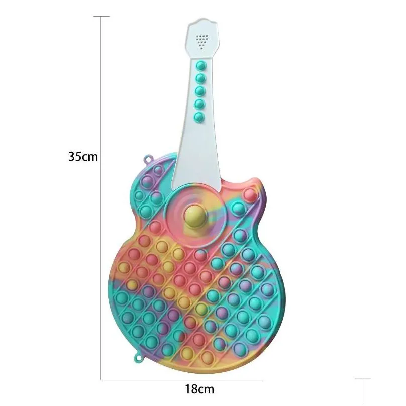  products fidget toy bag silicone wallet guitar piano multifunction band music crossbody childrens educational