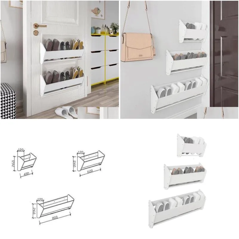 Other Housekeeping & Organization Other Housekee Organization Wall Hanging Trathin Shoe Rack Behind The Door Simple Dormitory N Cabine Dhsmx