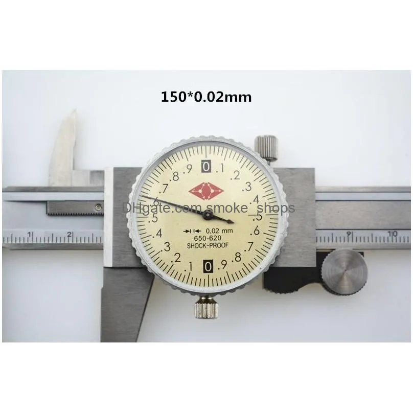 wholesale 6 0-150mm 0.02/0.01mm caliper shock-proof stainless steel vernier measurement gauge metric measuring tool 210810